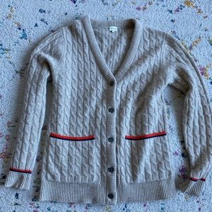Kule Cable-Knit 100% Cashmere Cardigan XS